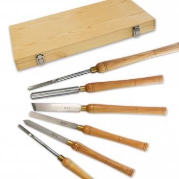 BAMATO WL-460V wood lathe with 6-piece HSS turning set